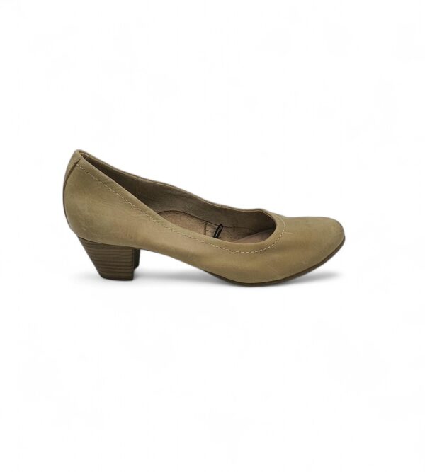 Pantofi dama Tamaris, 41 piele, crem - imagine 1
