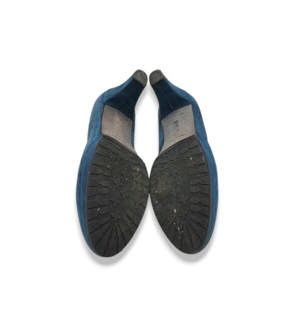Pantofi dama 37, piele intoarsa, albastru - imagine 5