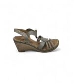 Sandale dama Remonte 38, imitatie de piele, gri