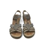 Sandale dama Remonte 38, imitatie de piele, gri - imagine 3