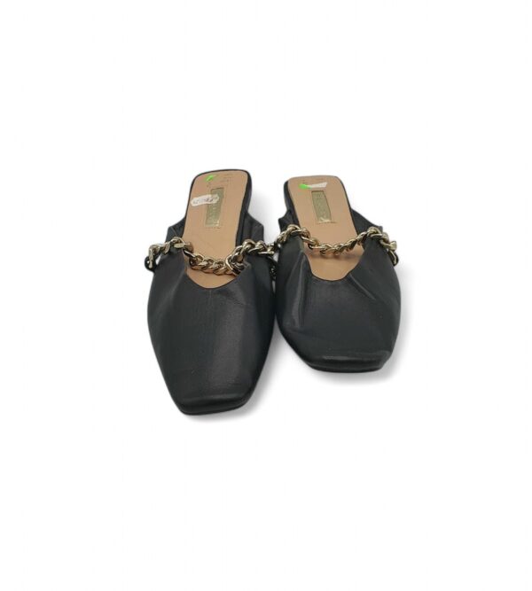 Saboti dama Primark 38, imitatie de piele, negru - imagine 3