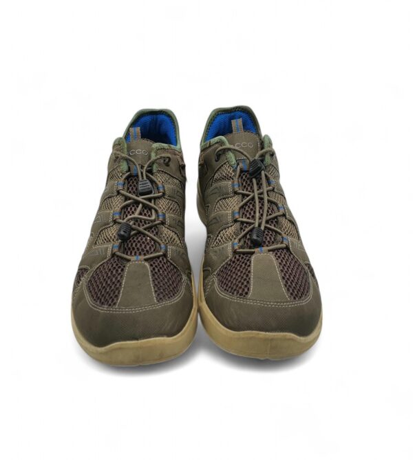 Adidasi barbati Ecco 44 material textil, imitatie de piele,  gri - imagine 3