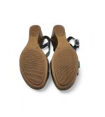 Sandale dama Paula Urban 40, material textil, piele, albastru, gri, verde - imagine 5