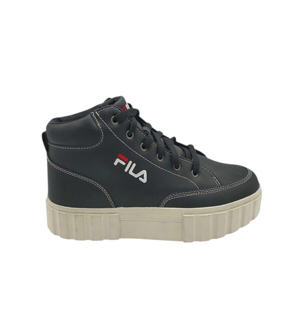 Adidasi dama Fila 40, imitatie de piele, negru - imagine 1