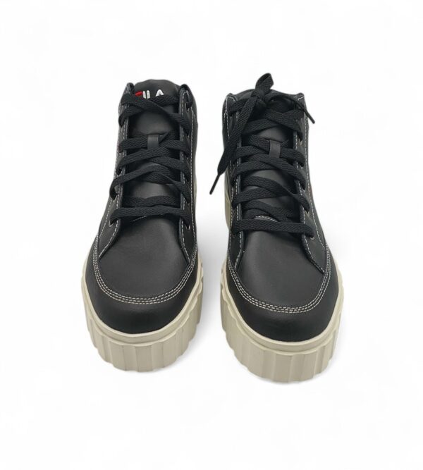 Adidasi dama Fila 40, imitatie de piele, negru - imagine 2
