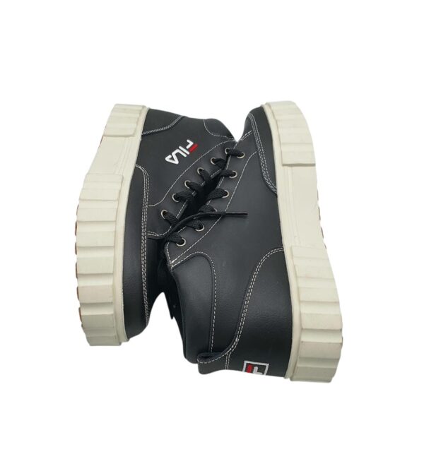 Adidasi dama Fila 40, imitatie de piele, negru - imagine 4