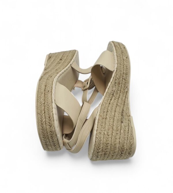 Sandale dama Farnco Banetti 39, imitatie de piele, crem - imagine 4