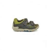 Sandale copii Superfit 26, piele intoarsa, gri