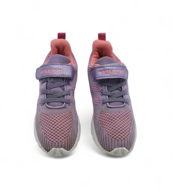 Adidasi copii Wysbaoshu 31, imitatie de piele, mov roz - imagine 3
