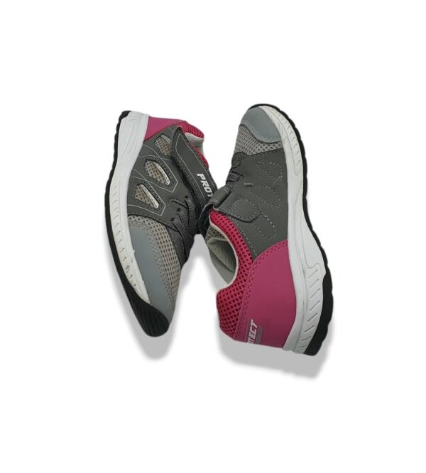 Adidasi copii Cupcake 30 material textil, imitatie de piele, gri roz - imagine 4