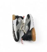 Adidasi copii Nike 32, material textil, negru alb - imagine 4