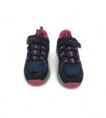 Adidasi copii Be Mega 28, material textil, imitatie de piele, negru albastru roz - imagine 3