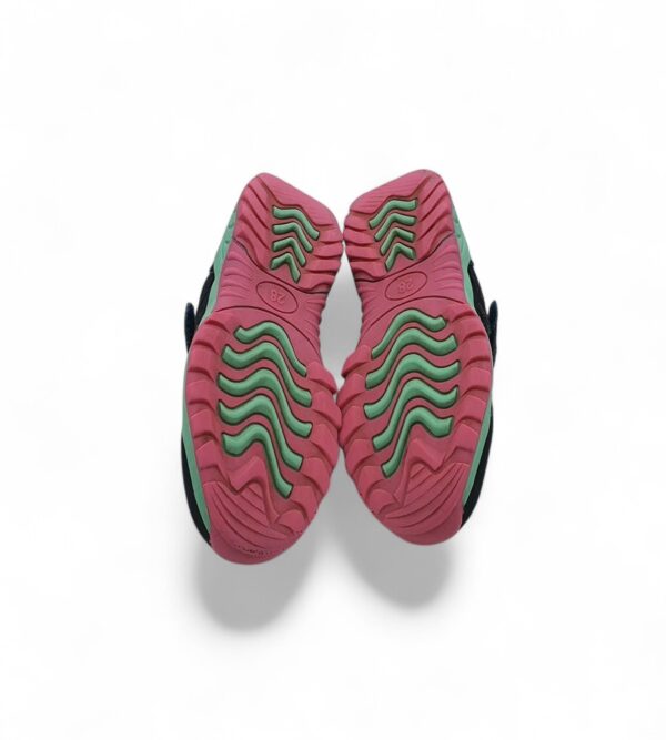 Adidasi copii Be Mega 28, material textil, imitatie de piele, negru albastru roz - imagine 5