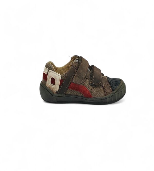 Adidasi copii Naturino 23  piele, material textil, maro - imagine 1