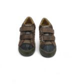 Adidasi copii Naturino 23 piele, material textil, maro - imagine 3