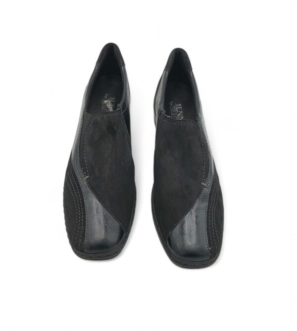 Pantofi dama Ara 40, material textil, piele, negru - imagine 3
