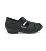 Sandale dama Rieker 39, piele, negru