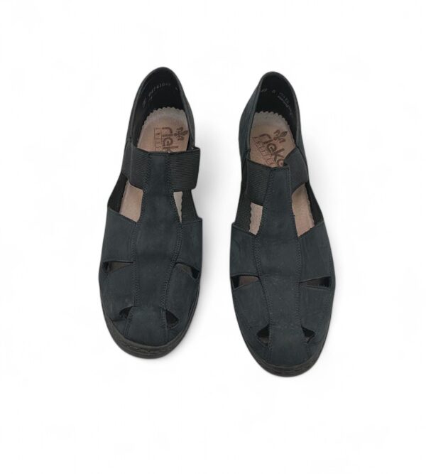 Sandale dama Rieker 39, piele, negru - imagine 3