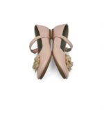 Balerini copii Funky 31 imitatie de piele, roz - imagine 4
