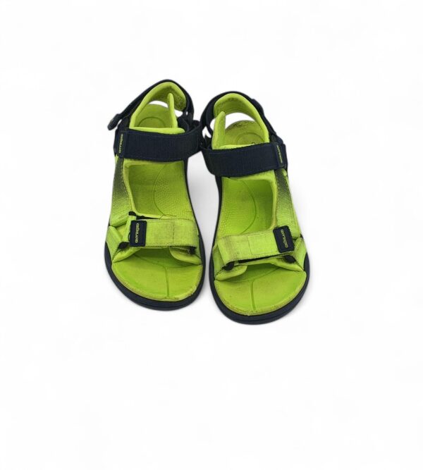 Sandale copii Grunwald 30 material textil, verde negru - imagine 3