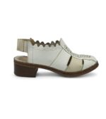 Sandale dama Rieker 42 piele, alb