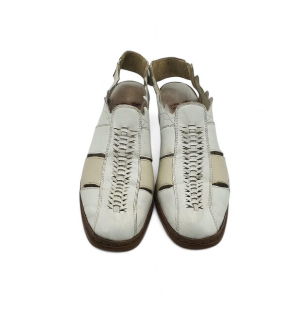 Sandale dama Rieker  42 piele, alb - imagine 3