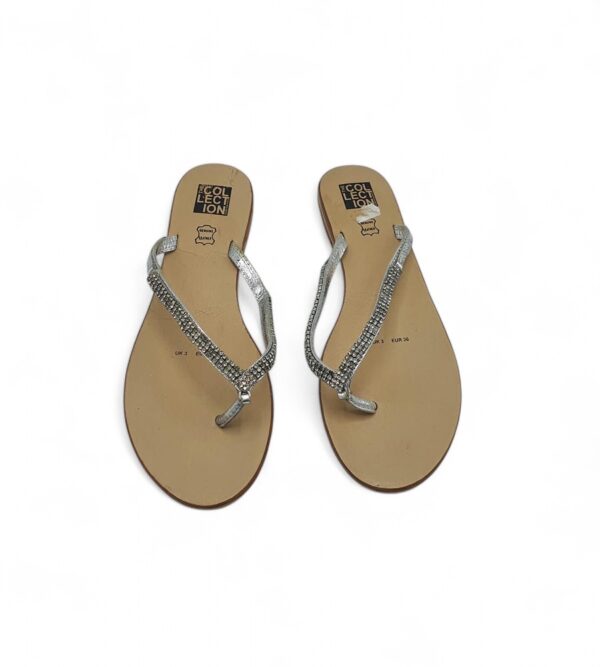 Slapi dama Debenhams 36, piele, gri - imagine 3