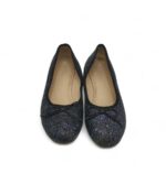 Balerini copii John Lewis 34, imitatie de piele, negru gri - imagine 3