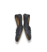 Balerini copii John Lewis 34, imitatie de piele, negru gri - imagine 4
