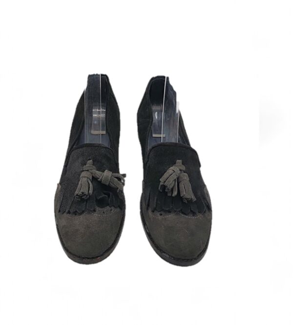 Mocasini dama Misu 38, piele intoarsa , negru - imagine 3