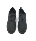 Tenisi dama H&M 41, material textil, negru - imagine 3