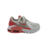 Adidasi dama Nike 36, piele, material textil, alb gri