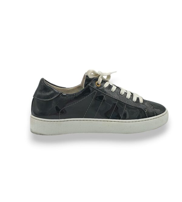 Adidasi barbati Post 40, imitatie de piele, negru - imagine 1