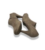 Botine dama City Line 38 material textil, bej - imagine 4