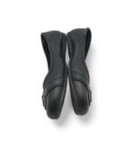 Balerini dama 38, imitatie de piele, negru - imagine 4
