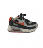 Adidasi copii Nike 33, material textil, piele, gri negru