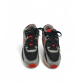Adidasi copii Nike 33, material textil, piele, gri negru - imagine 3