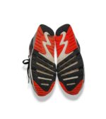 Adidasi copii Nike 33, material textil, piele, gri negru - imagine 5
