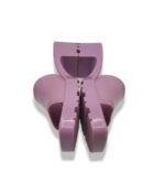 Saboti dama Bershka 36 alte materiale, mov - imagine 4