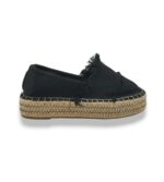 Espadrile dama South Beach 39, material textil, negru