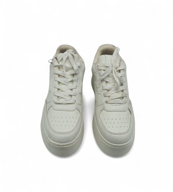 Adidasi dama Pull&Bear 36 imitatie de piele, alb - imagine 2