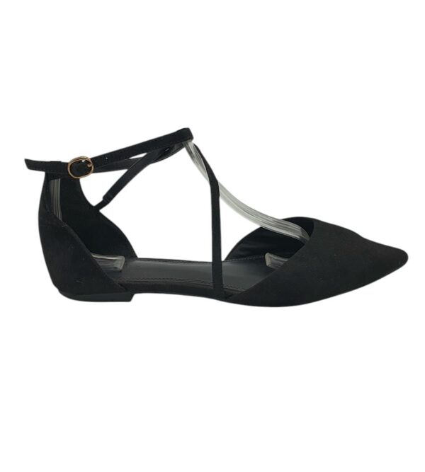 Sandale dama Asos 42 material textil, negru - imagine 1