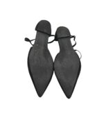 Sandale dama Asos 42 material textil, negru - imagine 5
