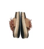 Saboti dama 40 material textil, roz - imagine 4