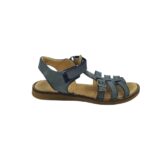 Sandale dama Daumling 36, piele, albastru