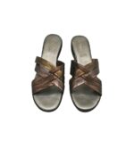 Saboti dama Natural 38, imitatie de piele, maro - imagine 3