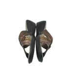 Saboti dama Natural 38, imitatie de piele, maro - imagine 4