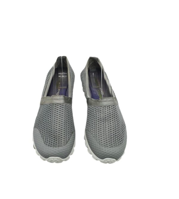 Espadrile dama Skechers 38, material textil, gri - imagine 5