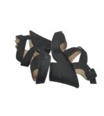 Sandale dama Primark 37, material textil, negru - imagine 3