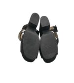 Sandale dama Primark 37, material textil, negru - imagine 4